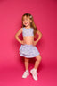 Love Bug Ruffle Skort - Periwinkle Floral - Sparkle Plum Exclusive - Ready to Ship