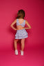 Love Bug Ruffle Skort - Periwinkle Floral - Sparkle Plum Exclusive - Ready to Ship
