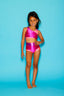 Cross My Heart Bra Top - Fuchsia Shine/Coral Shine/Lilac Shine - Ships 06/06