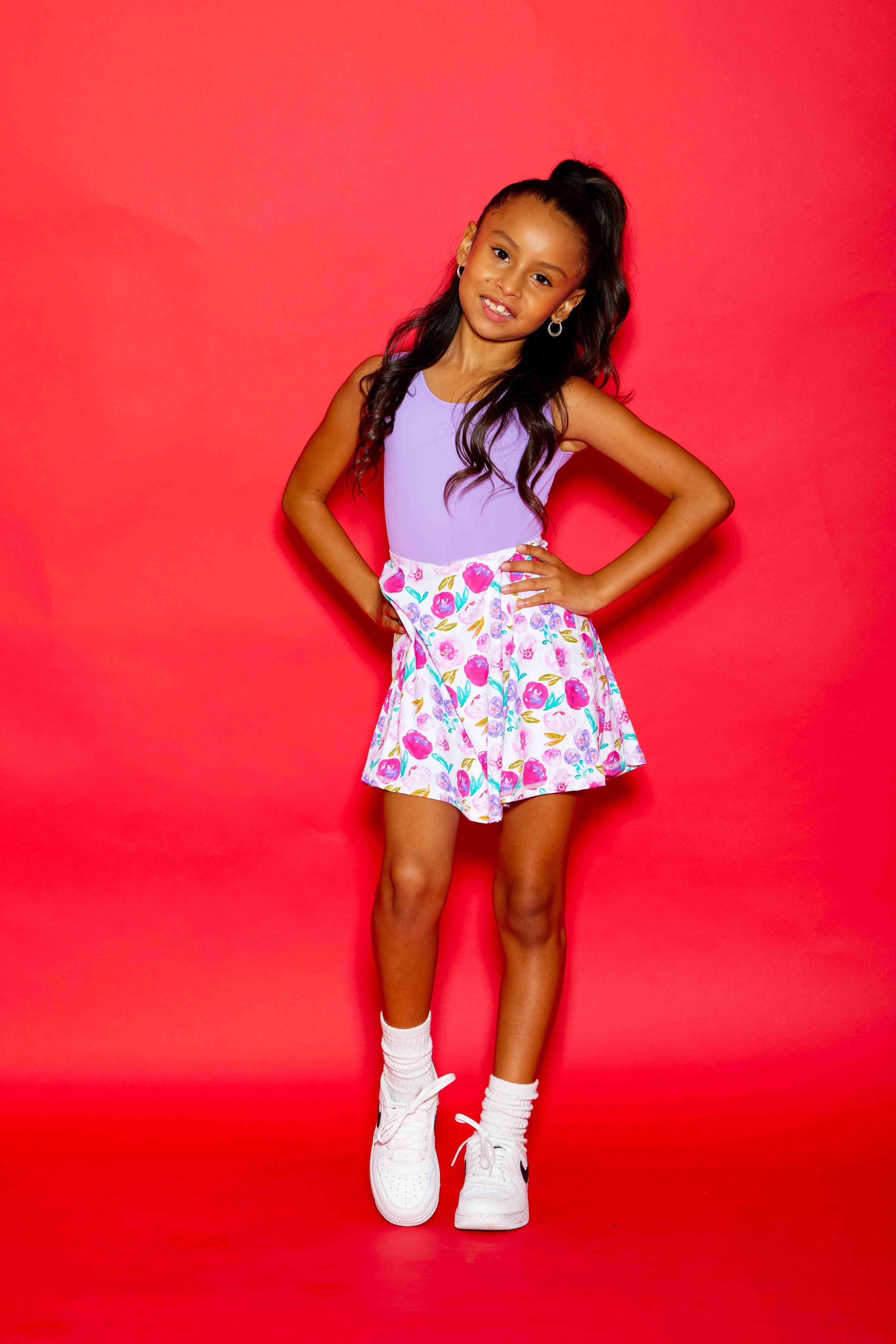 Little Sunshine Dress - Lilac/Vivid Floral - Sparkle Plum Exclusive - Ready to Ship