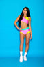 Cross My Heart Bra Top - Tropic Pink/Mint/Yellow - Ready To Ship
