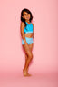 Ari Lace Bra Top - Sky Blue Cyclone Lace/Sky Blue - Ready To Ship - Sale