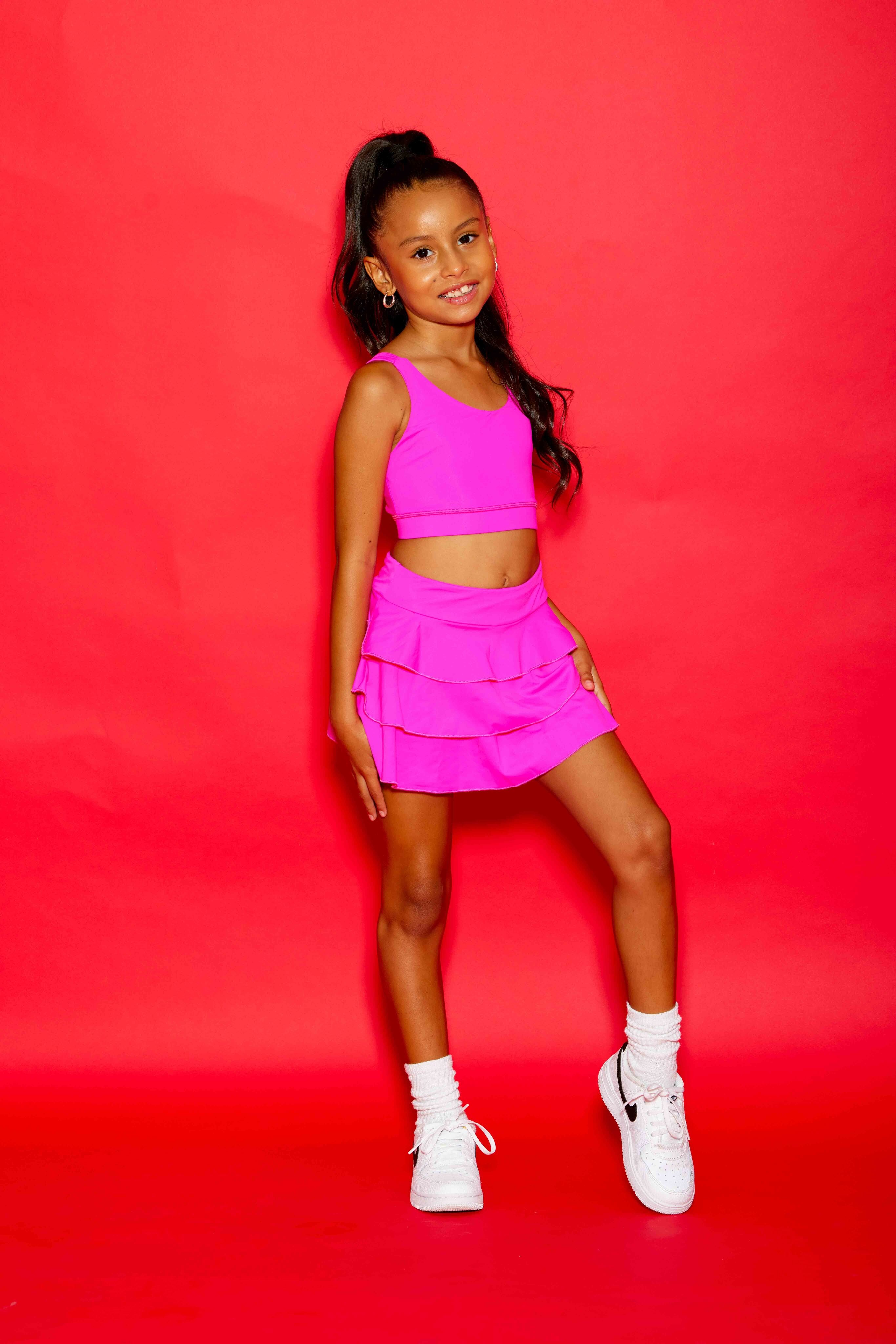 Sweetie Pie Bra Top - Neon Pink - Sparkle Plum Exclusive - Ready to Ship