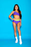 Cross My Heart VIP Brief - Purple/Neon Orange/Neon Green - Ready To Ship - Halloween Limited Edition