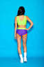 Cross My Heart VIP Brief - Purple/Neon Orange/Neon Green - Ready To Ship - Halloween Limited Edition