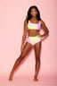 New Girl On The Block Bra Top - Lilac/Neon Yellow/Bubblegum - Ready To Ship