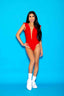 Aria Leotard - Red - Ready To Ship
