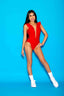 Aria Leotard - Red - Ready To Ship