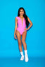 Aria Leotard - Neon Pink - Ready To Ship