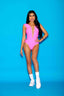 Aria Leotard - Neon Pink - Ready To Ship