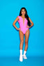Aria Leotard - Neon Pink - Ready To Ship