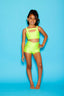 Win Win Bra Top - Chartreuse Shiny - Ready To Ship