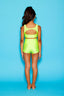 Win Win Bra Top - Chartreuse Shiny - Ready To Ship