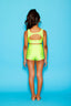 Win Win Bra Top - Chartreuse Shiny - Ready To Ship