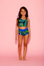 Teddie Celebrity Short - Midnight Palms/Royal Blue - Ready To Ship