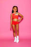 Never Better Celebrity Short - Neon Coral - Ready To Ship