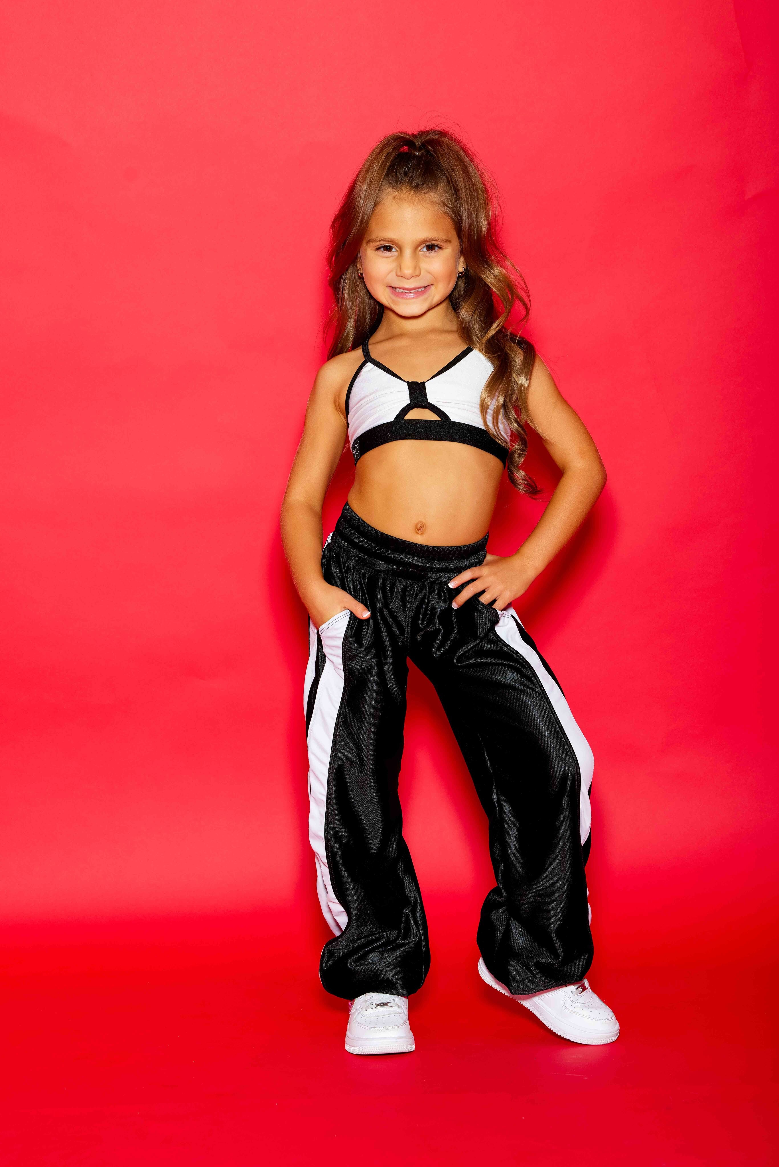 Gotta Dash Jogger - Black Shine/White - Ready to Ship