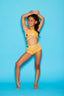 Weekend Bra Top - Tangerine Sparkle - Ready To Ship