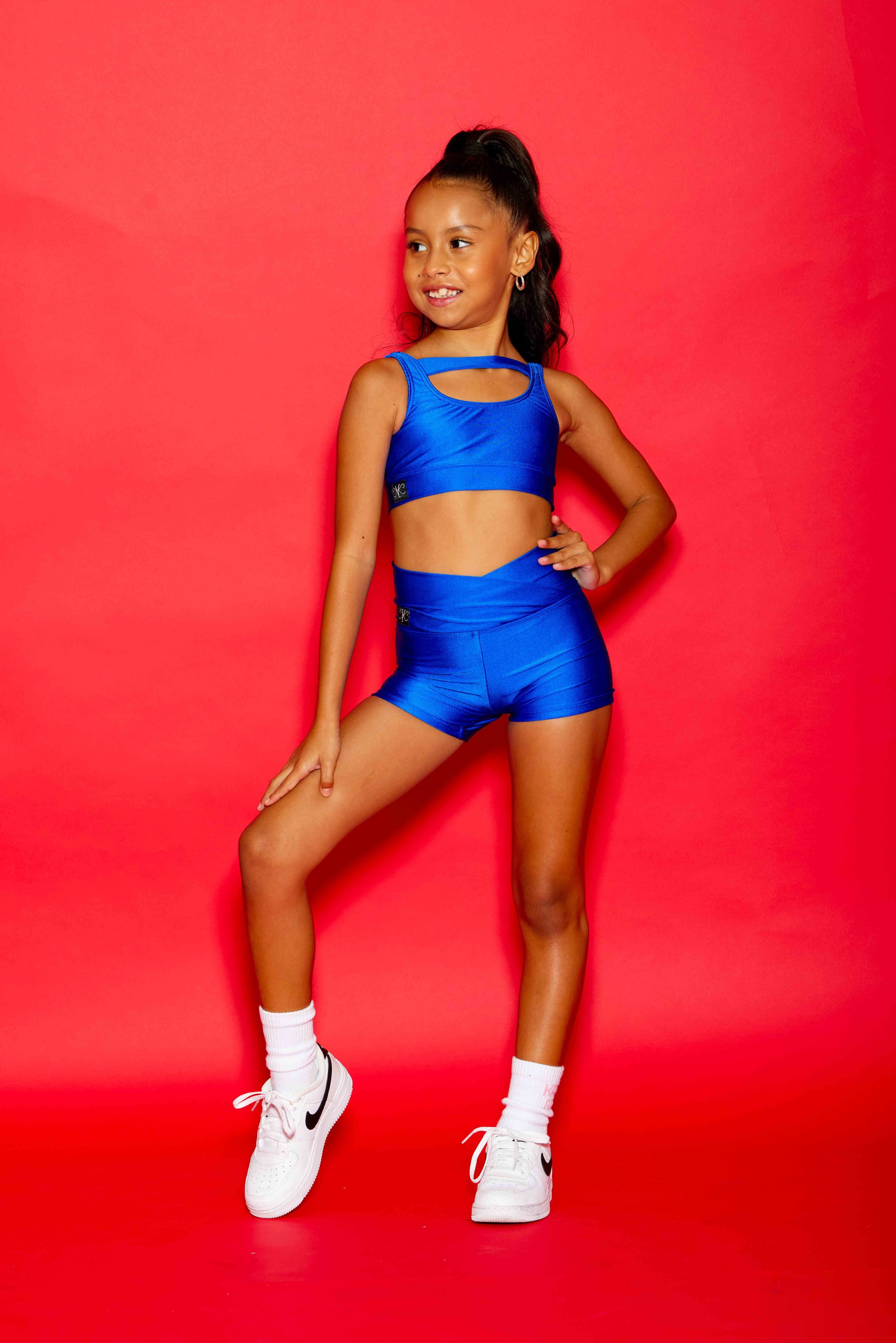 Win Win Chic Short - Royal Blue Shiny - Ready To Ship