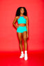 Bow Down Celebrity Short - Dark Mint - Ready To Ship