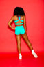 Bow Down Celebrity Short - Dark Mint - Ready To Ship