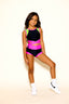 Criss Cross Bra Top - Black/Neon Pink/Lime - Ready to Ship