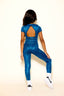 Timeout Jumpsuit - Teal Slick - Ready to Ship