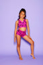 Like A Boss Bra Top - Coco Fuchsia/Black - Ready To Ship