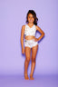 Like A Boss Bra Top - White Gold Camo - Ready To Ship