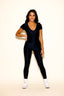 Timeout Jumpsuit - Black - Ready to Ship