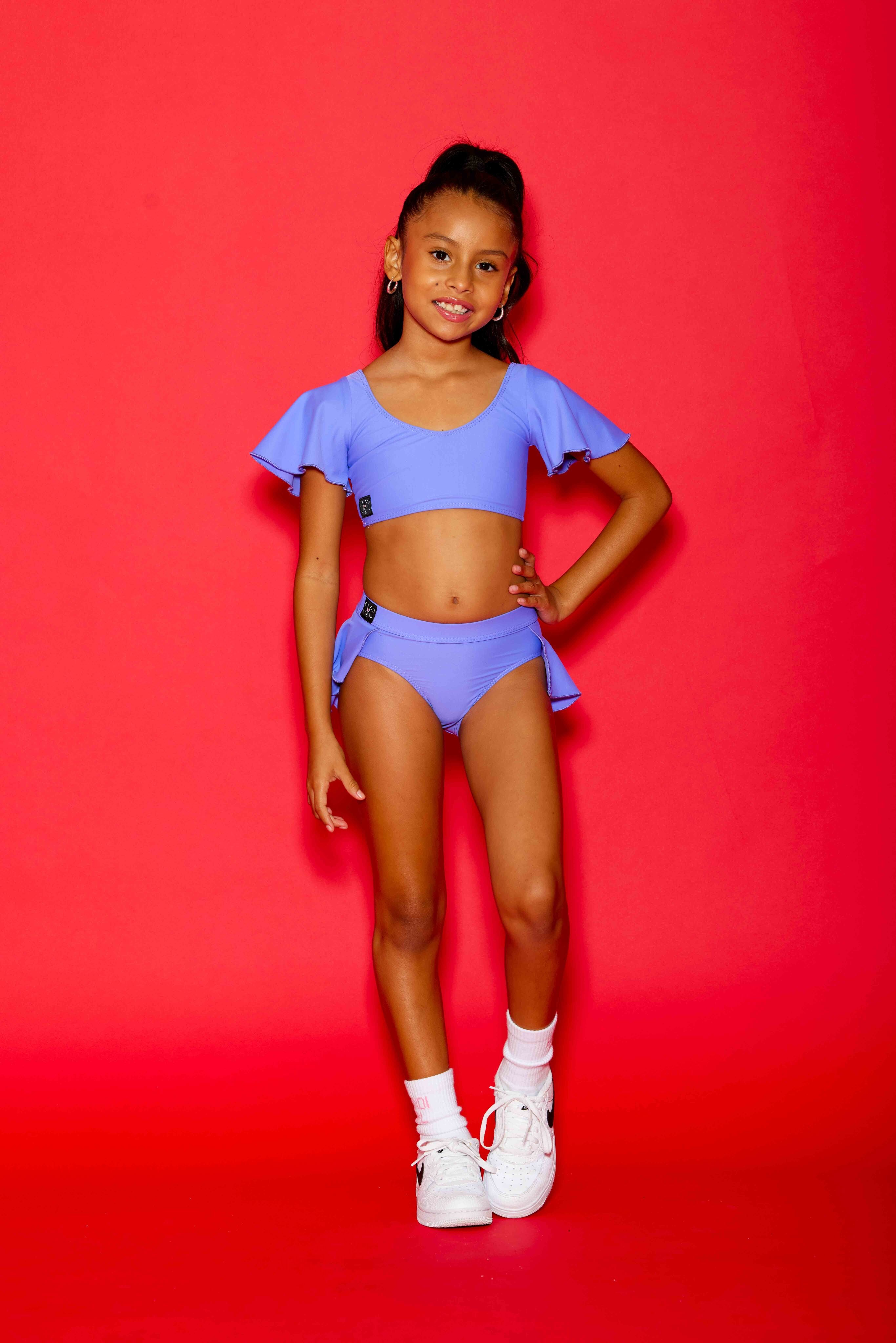 Flutter Bra Top - Lavender - Ready To Ship