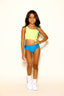 Tempo Leotard - Neon Yellow/Jade - Ready To Ship