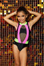 Omega Leotard - Black/Neon - Ready To Ship