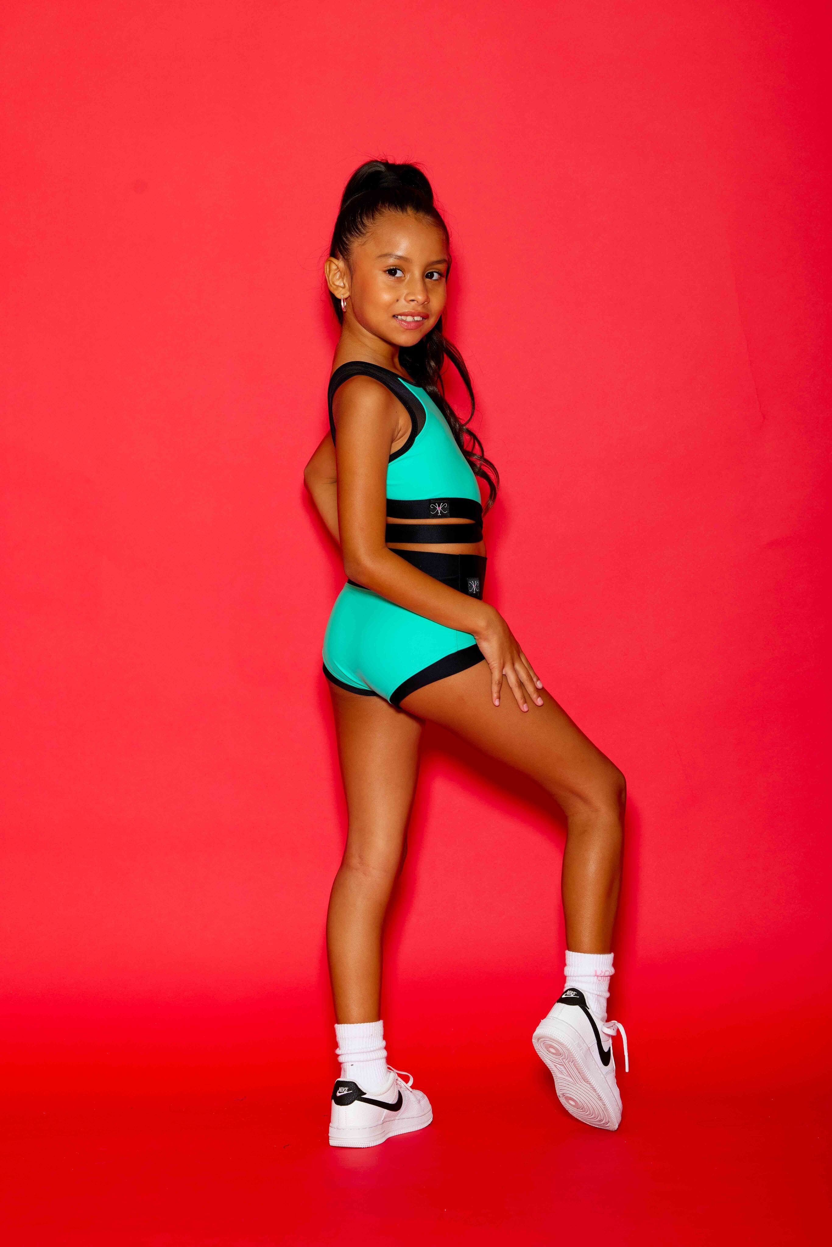 Criss Cross VIP Brief - Mint/Black