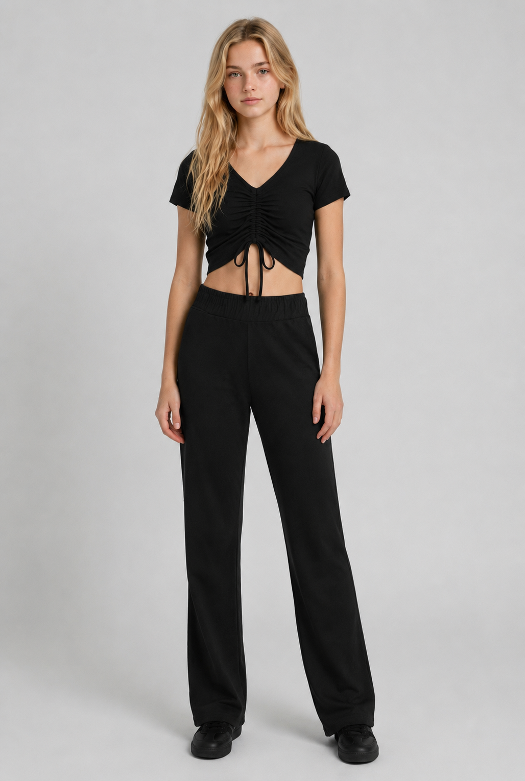5th Ave Crop Top - Black