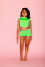 Sweetheart Crop Top - Neon Green - Ready To Ship