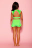 Sweetheart Crop Top - Neon Green - Ready To Ship