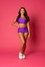 Cross The Line Bra Top - Purple - Ready To Ship - Sale